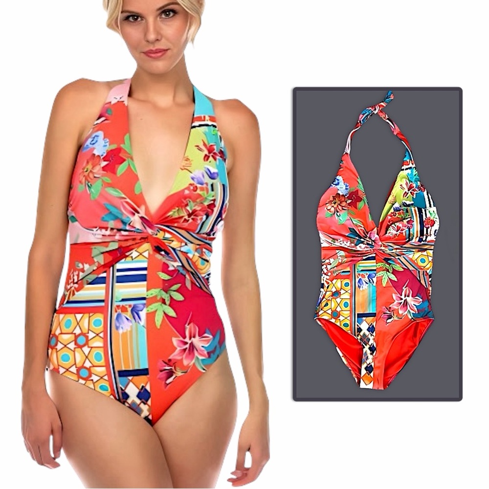 Johnny Was Color Twist One Piece Swimsuit - Picture 16 of 16